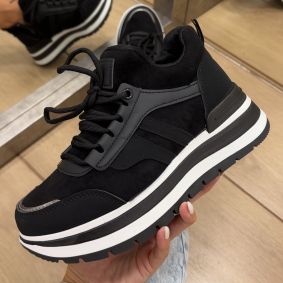 Women sneakers E536 - BLACK